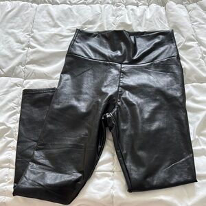 Black Faux Leather Leggings